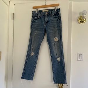 GAP Jeans High Rise, Slim Straight, Ripped